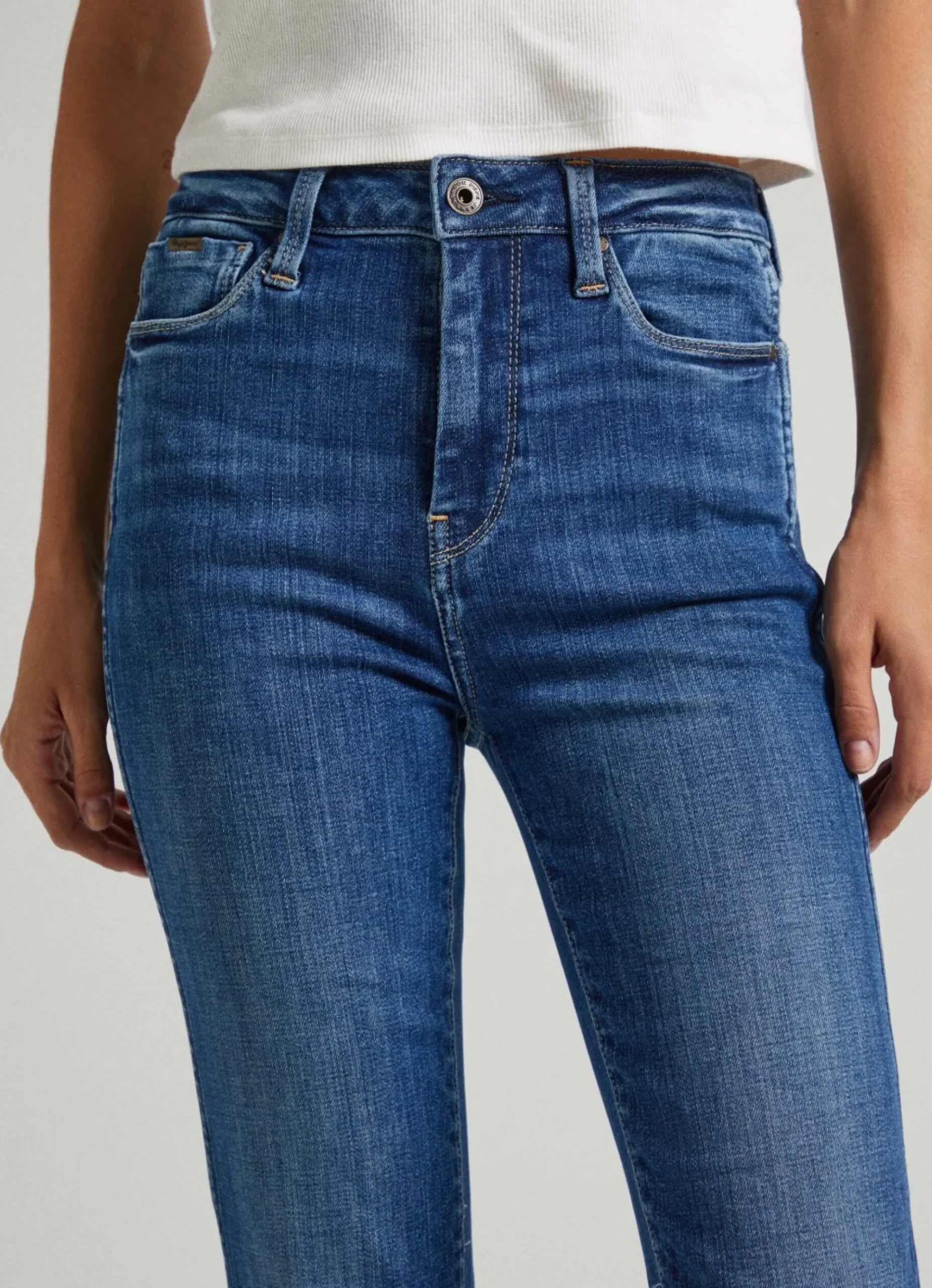 Mulher Pepe Jeans Trends>Jeans Dion 7/8 Slim Fit High-Rise