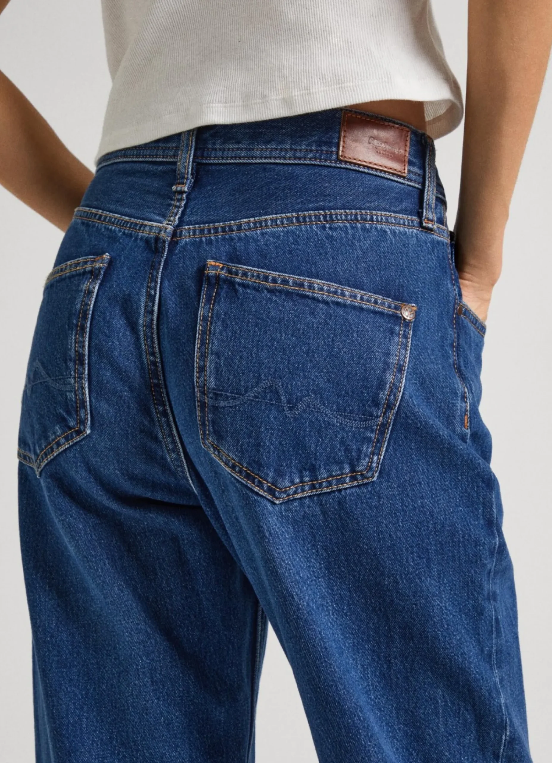 Mulher Pepe Jeans Straight>Jeans Dover Relaxed Fit High-Rise
