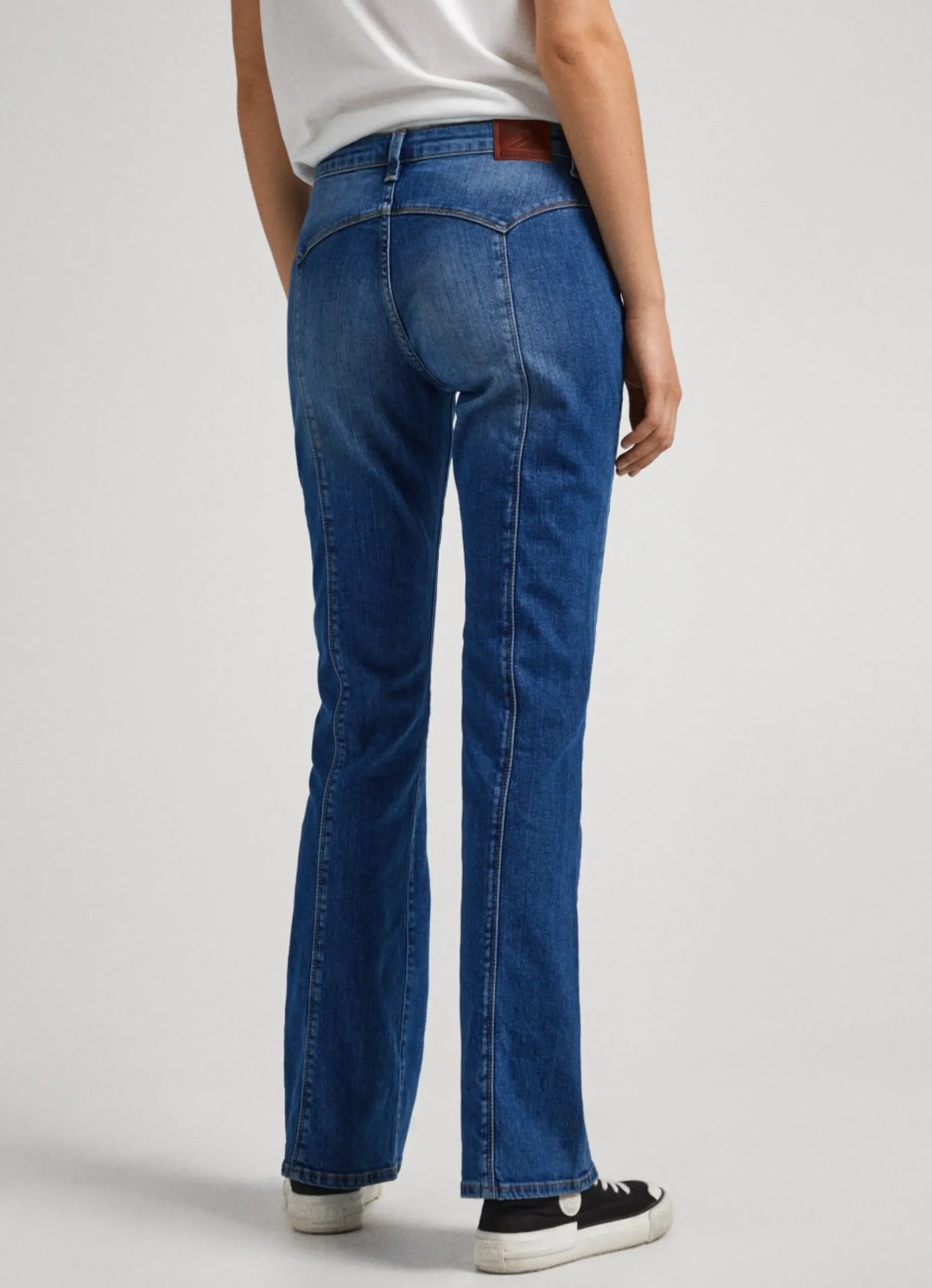 Mulher Pepe Jeans Flare E Boot Cut>Jeans Mid-Rise Lennox Fit Flare