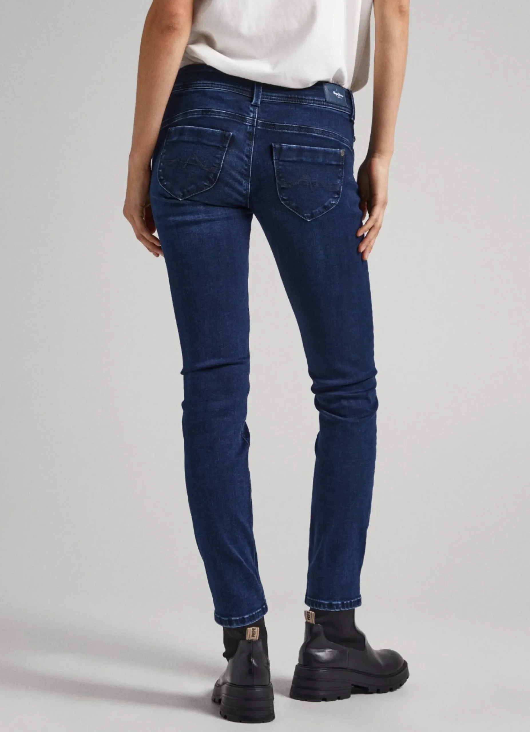 Mulher Pepe Jeans Slim>Jeans New Brooke Regular Fit Mid Rise