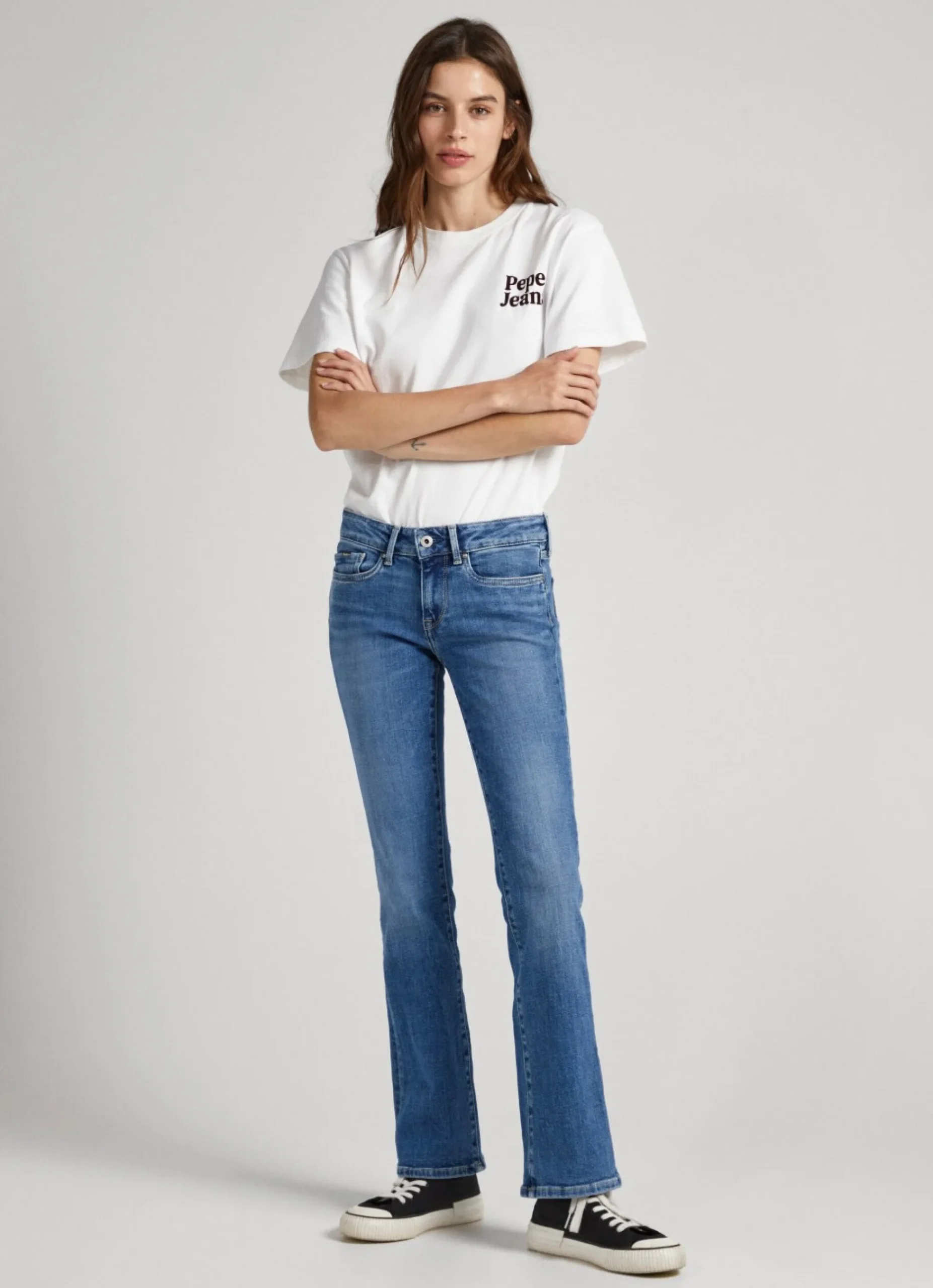 Mulher Pepe Jeans Trends>Jeans Piccadilly Slim Fit Mid Rise