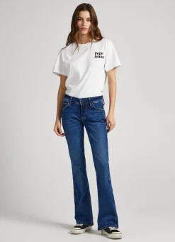 Mulher Pepe Jeans Flare E Boot Cut>Jeans Pimlico Regular Fit Mid Rise