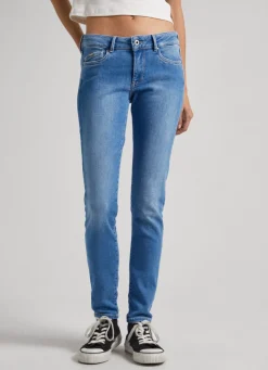 Mulher Pepe Jeans Skinny>Jeans Pixie Skinny Fit Mid-Rise