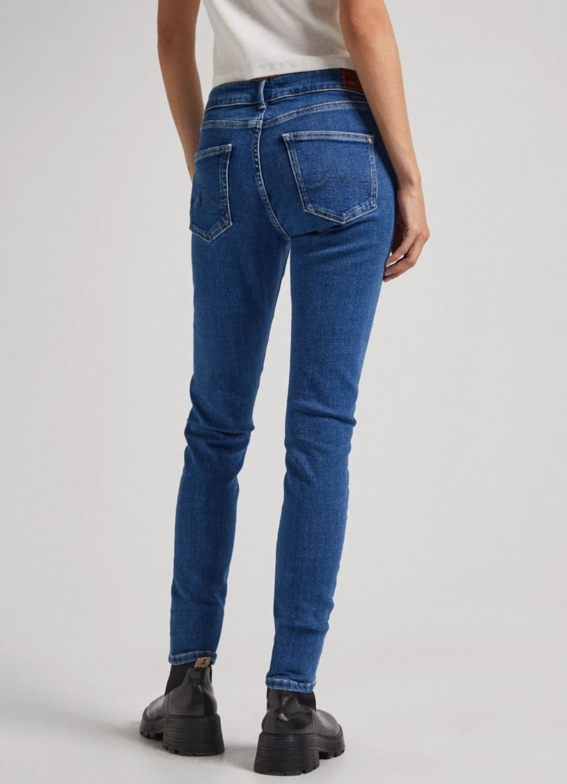 Mulher Pepe Jeans Skinny>Jeans Pixie Skinny Fit Mid-Rise
