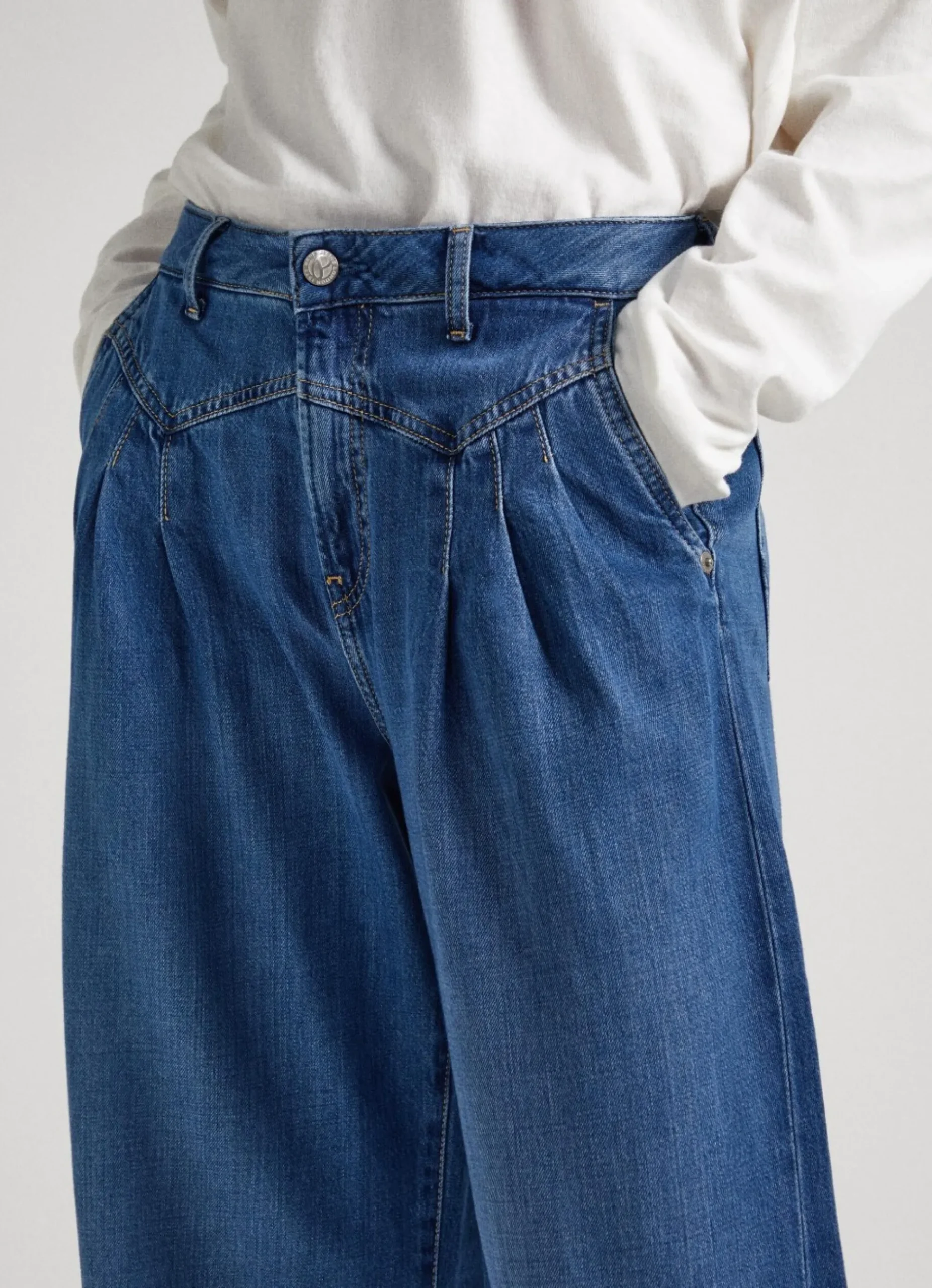 Mulher Pepe Jeans Trends>Jeans Quinn Relaxed Fit Mid-Rise