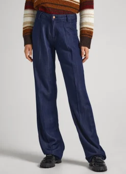 Mulher Pepe Jeans Straight>Jeans Rowan Straight Fit Medium Rise