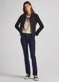 Mulher Pepe Jeans Straight>Jeans Saturn Regular Fit Mid Rise