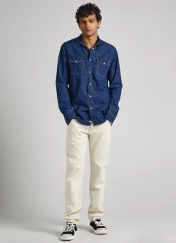 Homem Pepe Jeans Regular>Jeans Stanley Fit Mid Rise