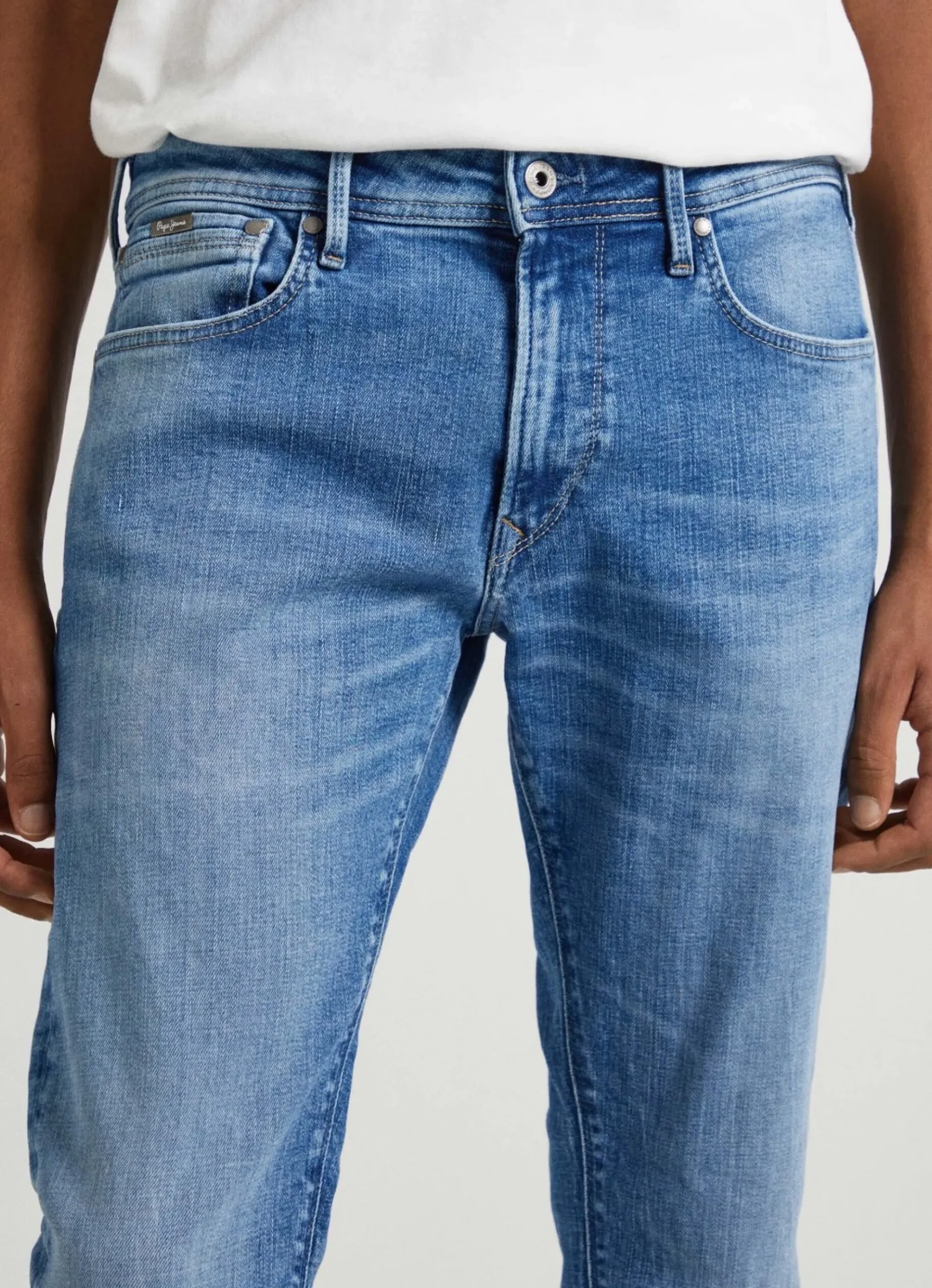 Homem Pepe Jeans Regular>Jeans Stanley Fit Mid Rise