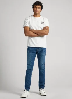 Homem Pepe Jeans Regular>Jeans Stanley Fit Mid Rise