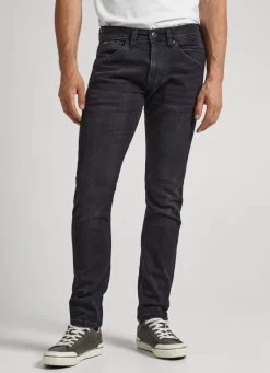 Homem Pepe Jeans Regular>Jeans Track Regular Fit Mid Rise