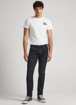 Homem Pepe Jeans Trends>Jeans Track Regular Fit Mid Rise