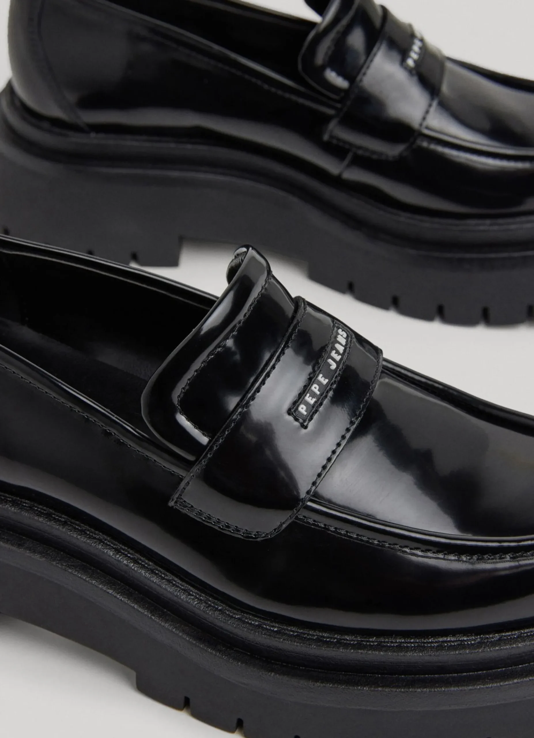 Mulher Pepe Jeans Botas E Sapatos>Mocassins Chunky Sola Entalhada