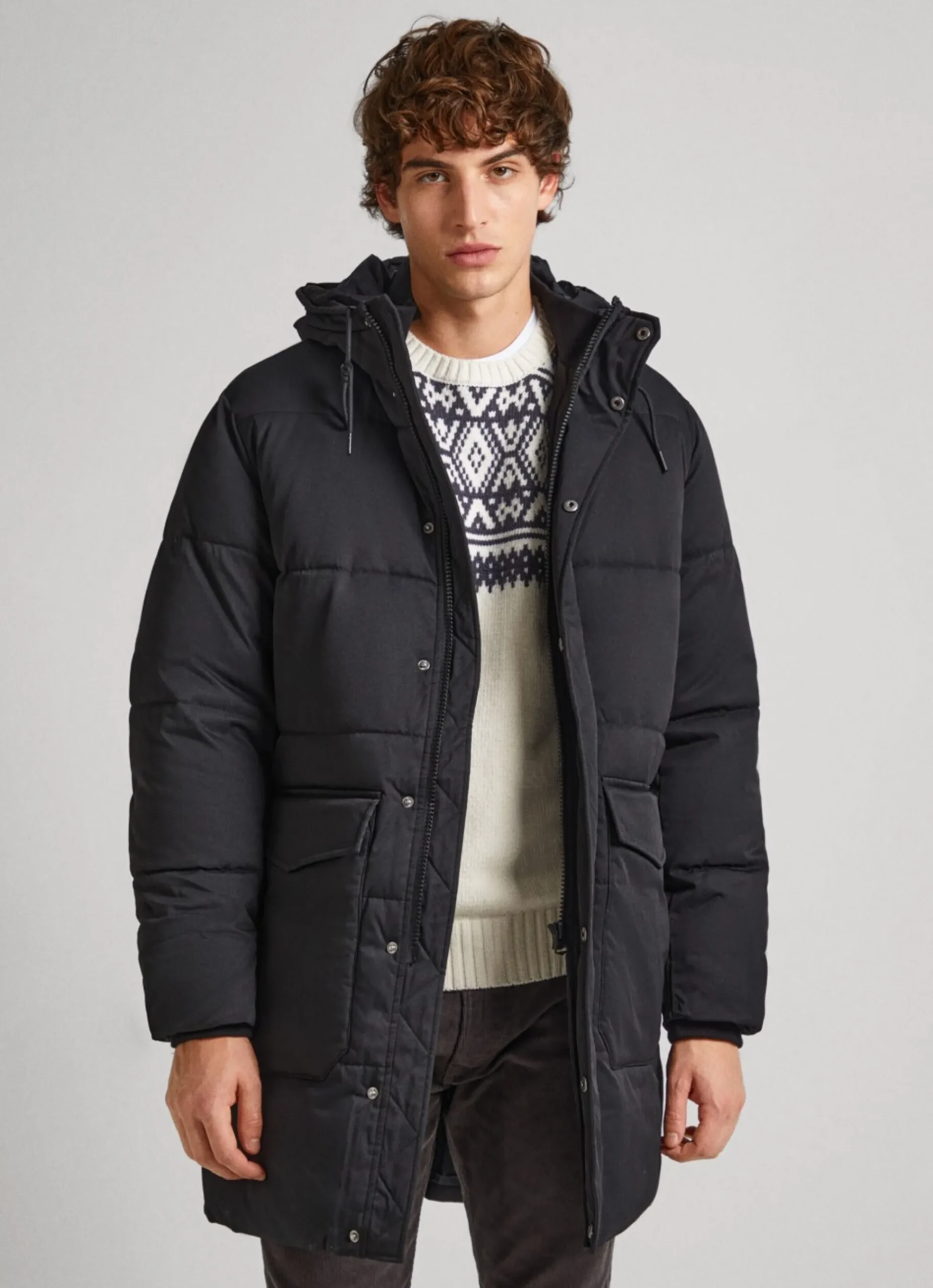 Homem Pepe Jeans Casaco E Jaquetas>Parka Acolchoado Com Capuz