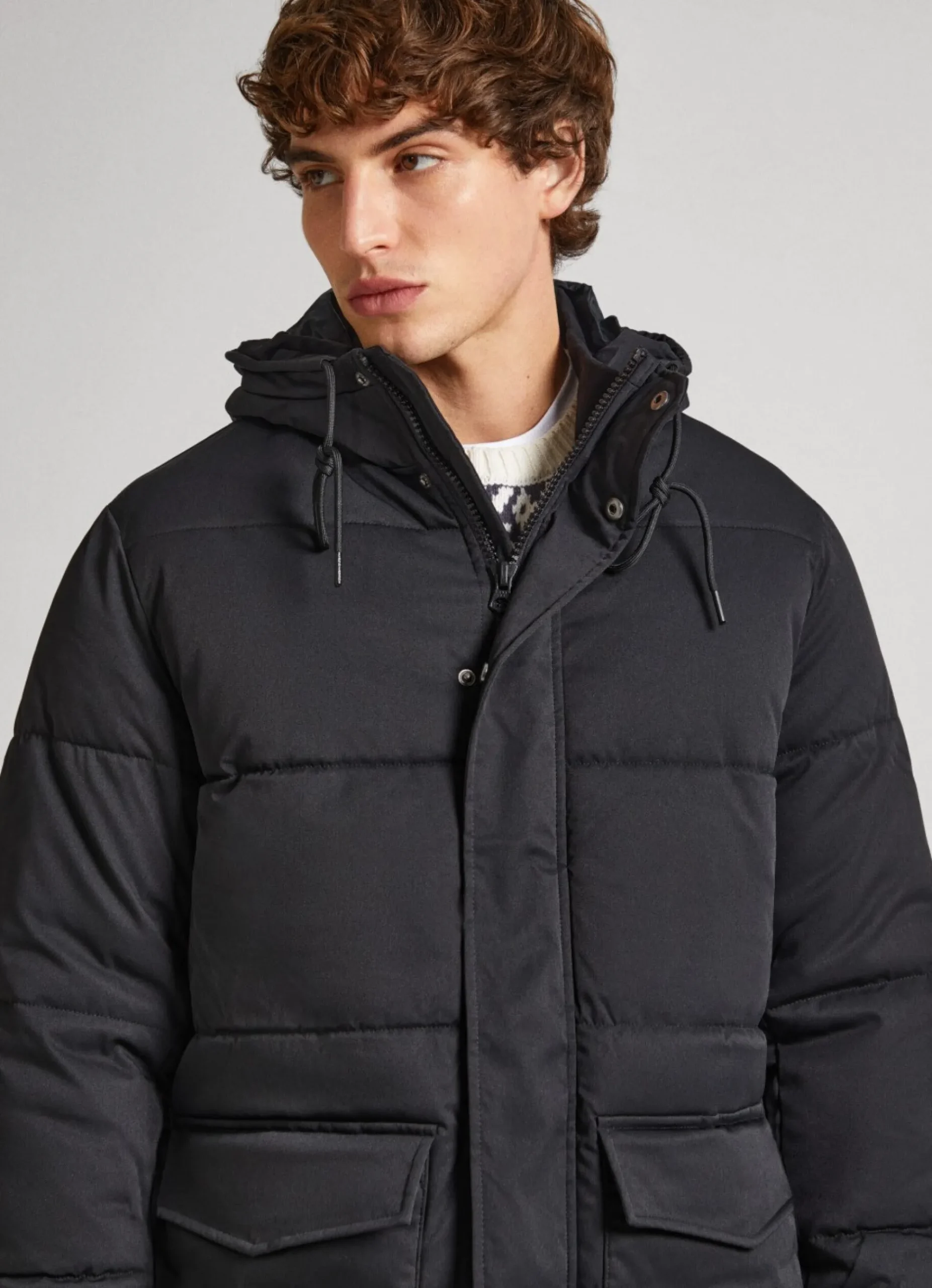 Homem Pepe Jeans Casaco E Jaquetas>Parka Acolchoado Com Capuz