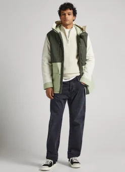 Homem Pepe Jeans Casaco E Jaquetas>Parka Color Block Com Capuz