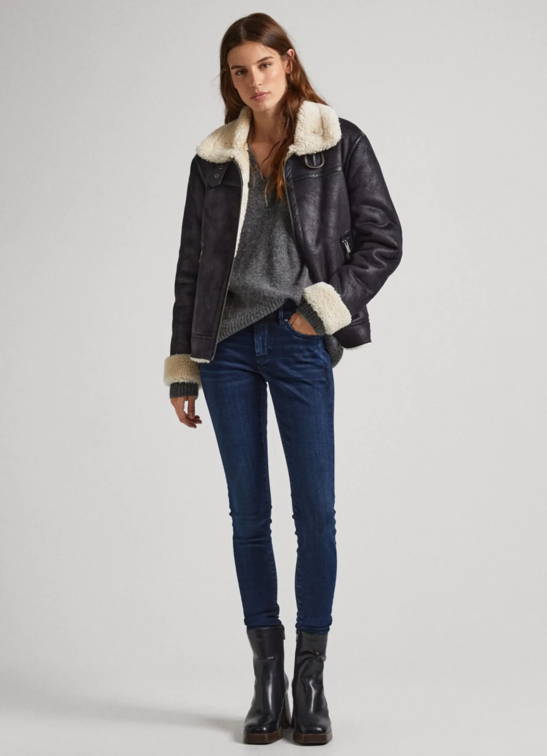 Mulher Pepe Jeans Skinny>Pixie Skinny Fit Mid Rise Jeans