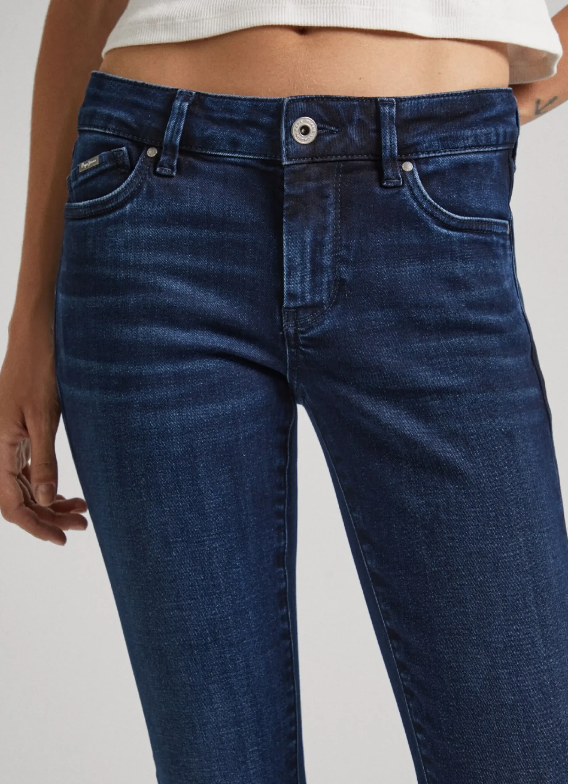 Mulher Pepe Jeans Skinny>Pixie Skinny Fit Mid Rise Jeans