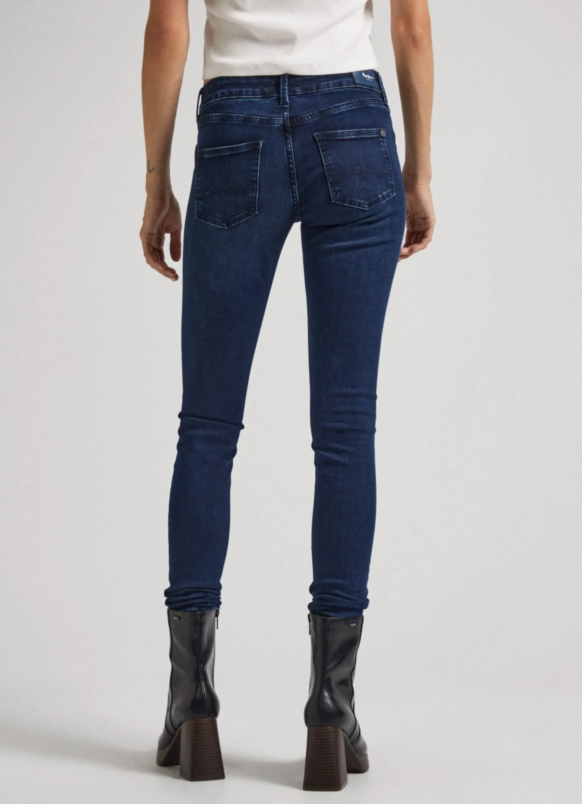 Mulher Pepe Jeans Skinny>Pixie Skinny Fit Mid Rise Jeans