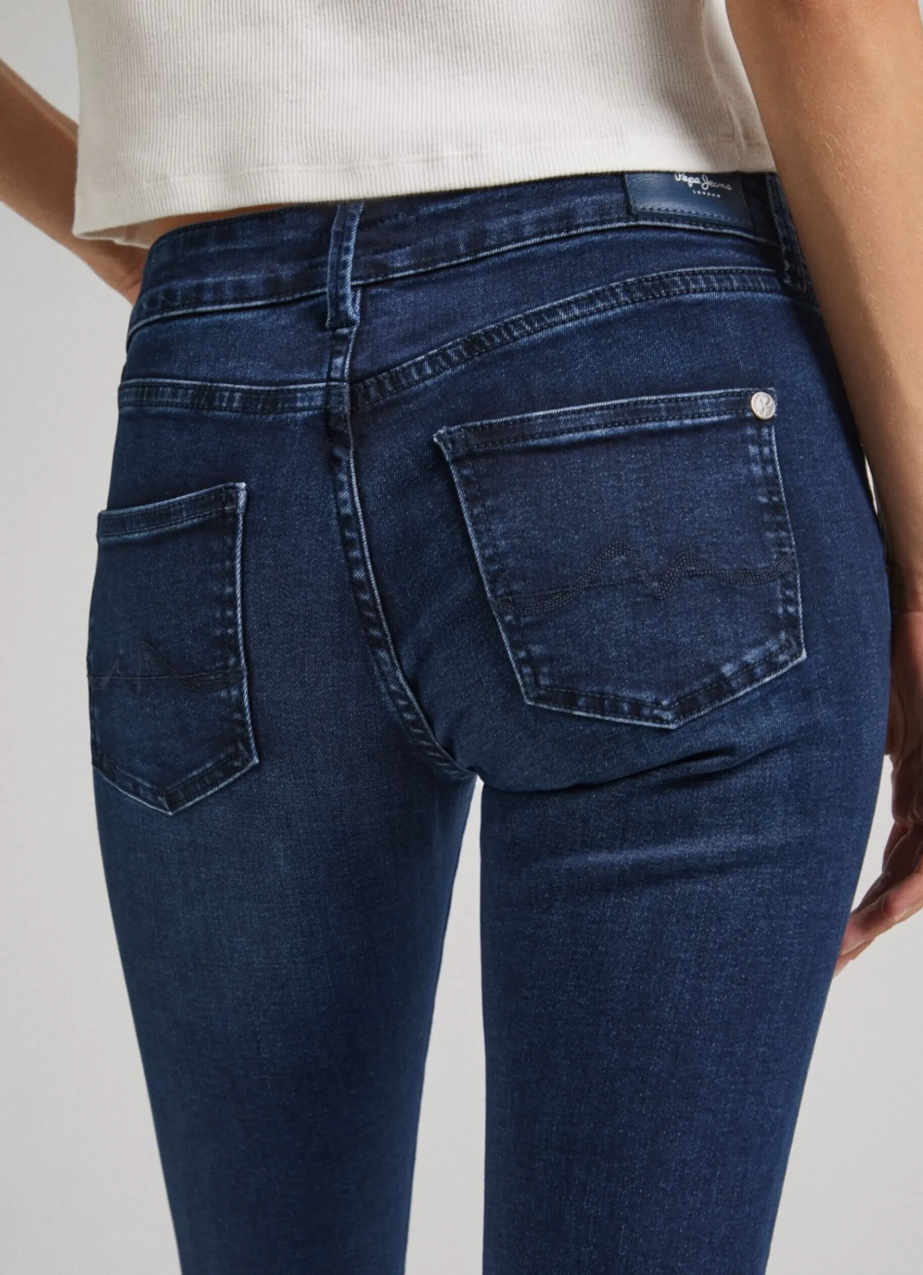 Mulher Pepe Jeans Skinny>Pixie Skinny Fit Mid Rise Jeans