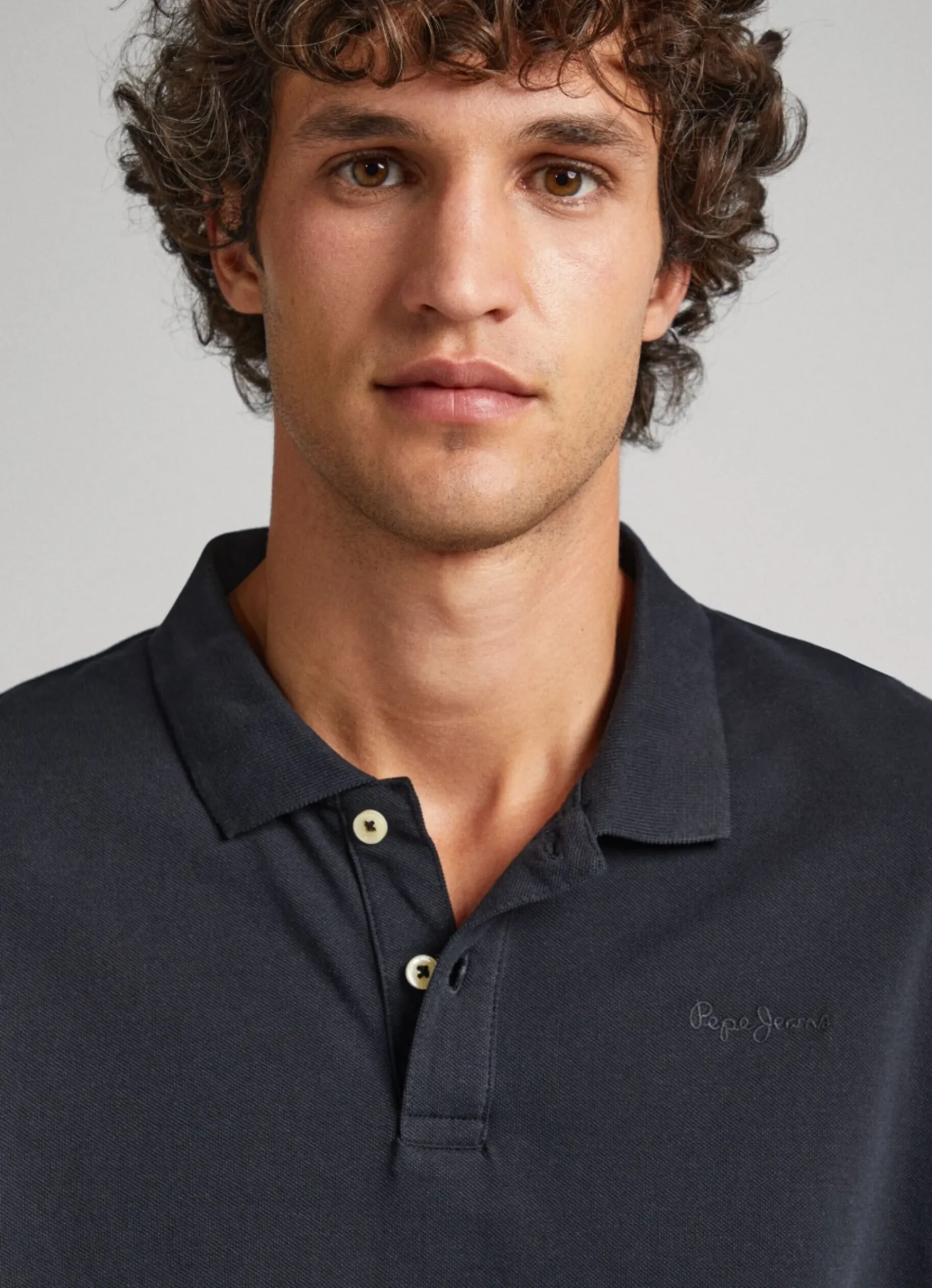 Homem Pepe Jeans Polos>Polo Algodao Piquet Com Logo