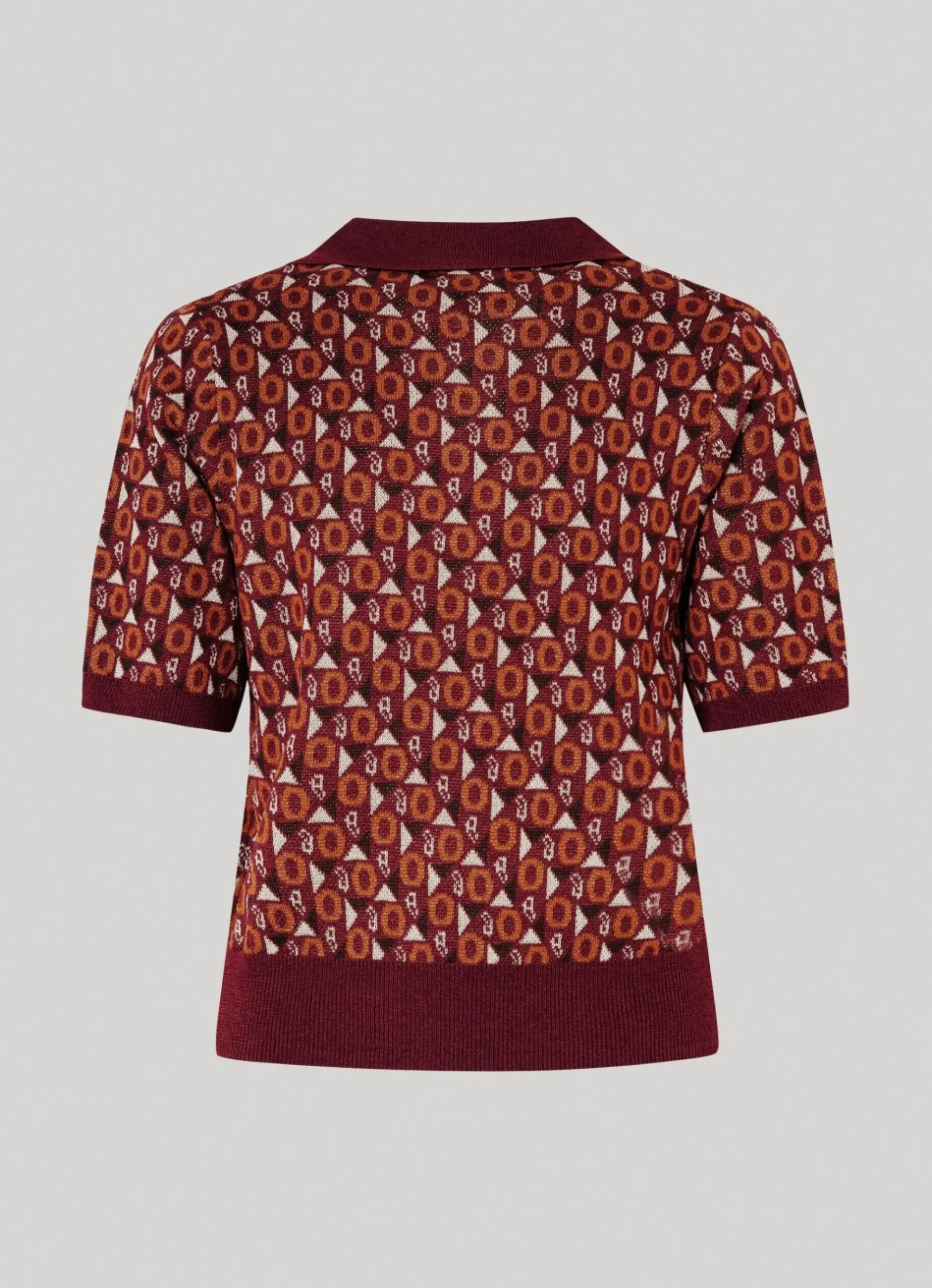 Mulher Pepe Jeans T-Shirts>Polo De Malha Padrao Geometrico