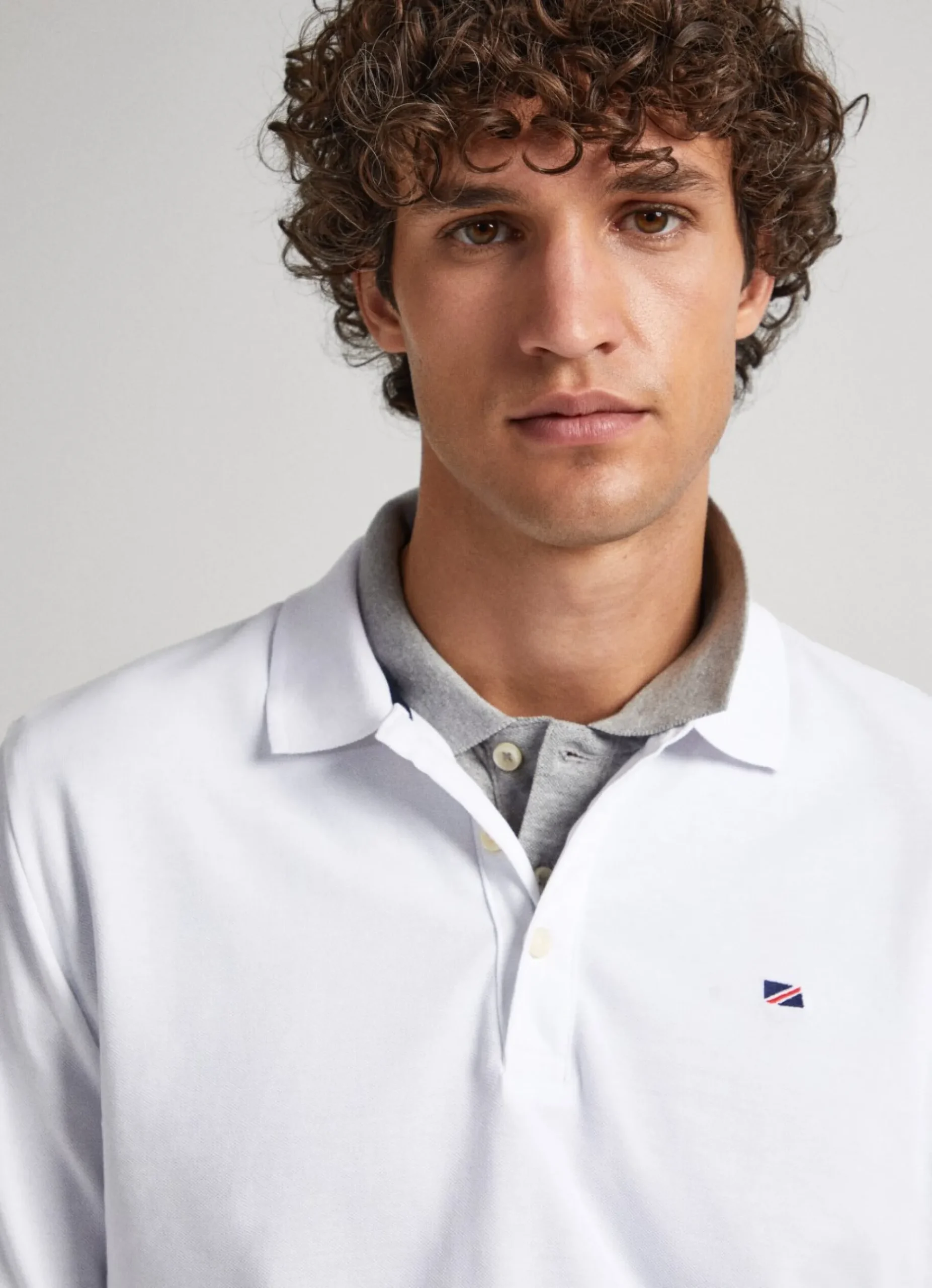 Homem Pepe Jeans Polos>Polo Piquet Logo Bandeira Bordada