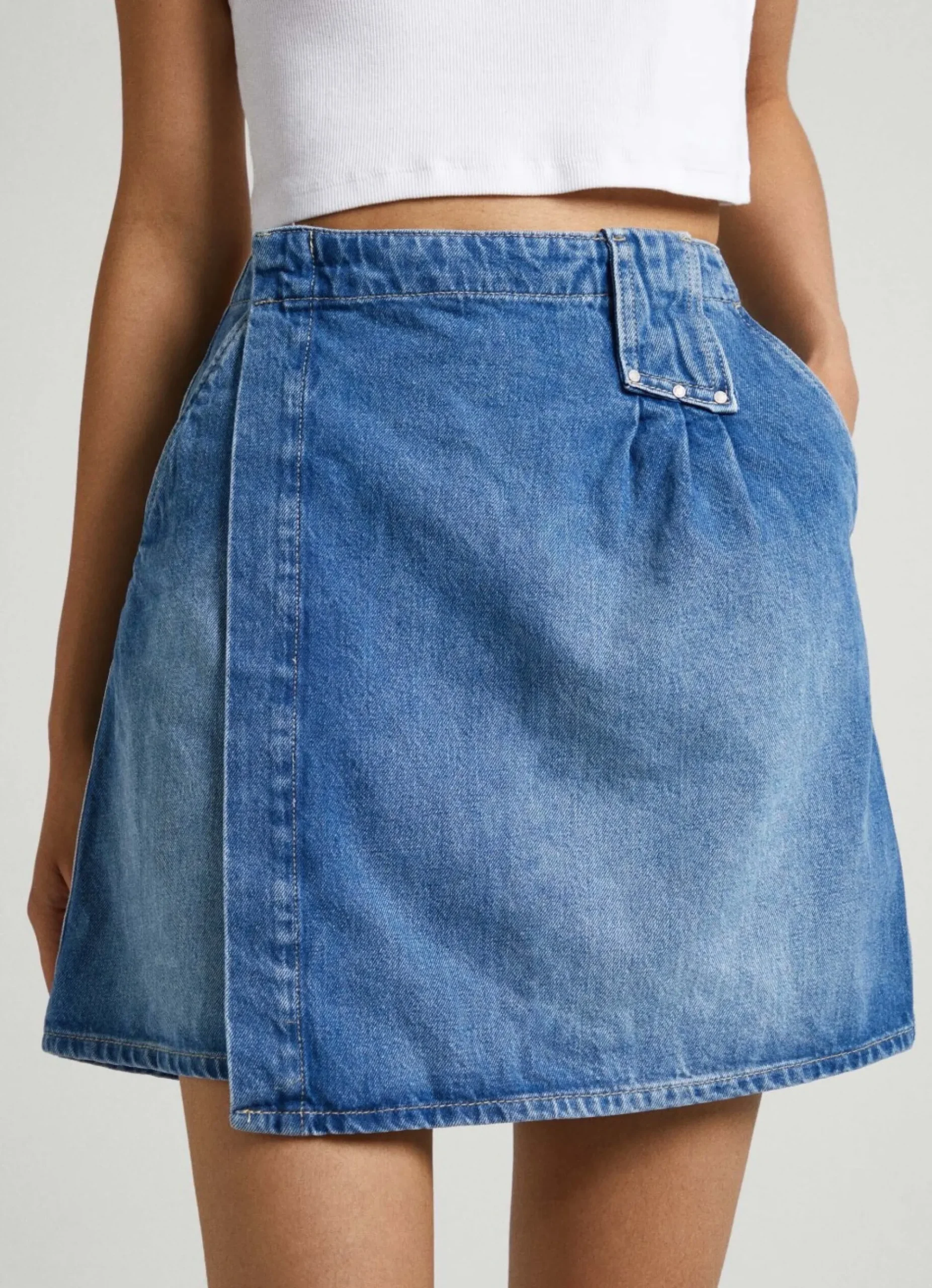 Mulher Pepe Jeans Saias E Calções>Saia Assimetrica