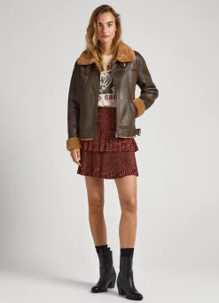 Mulher Pepe Jeans Saias E Calções>Saia Padrao Geometrico