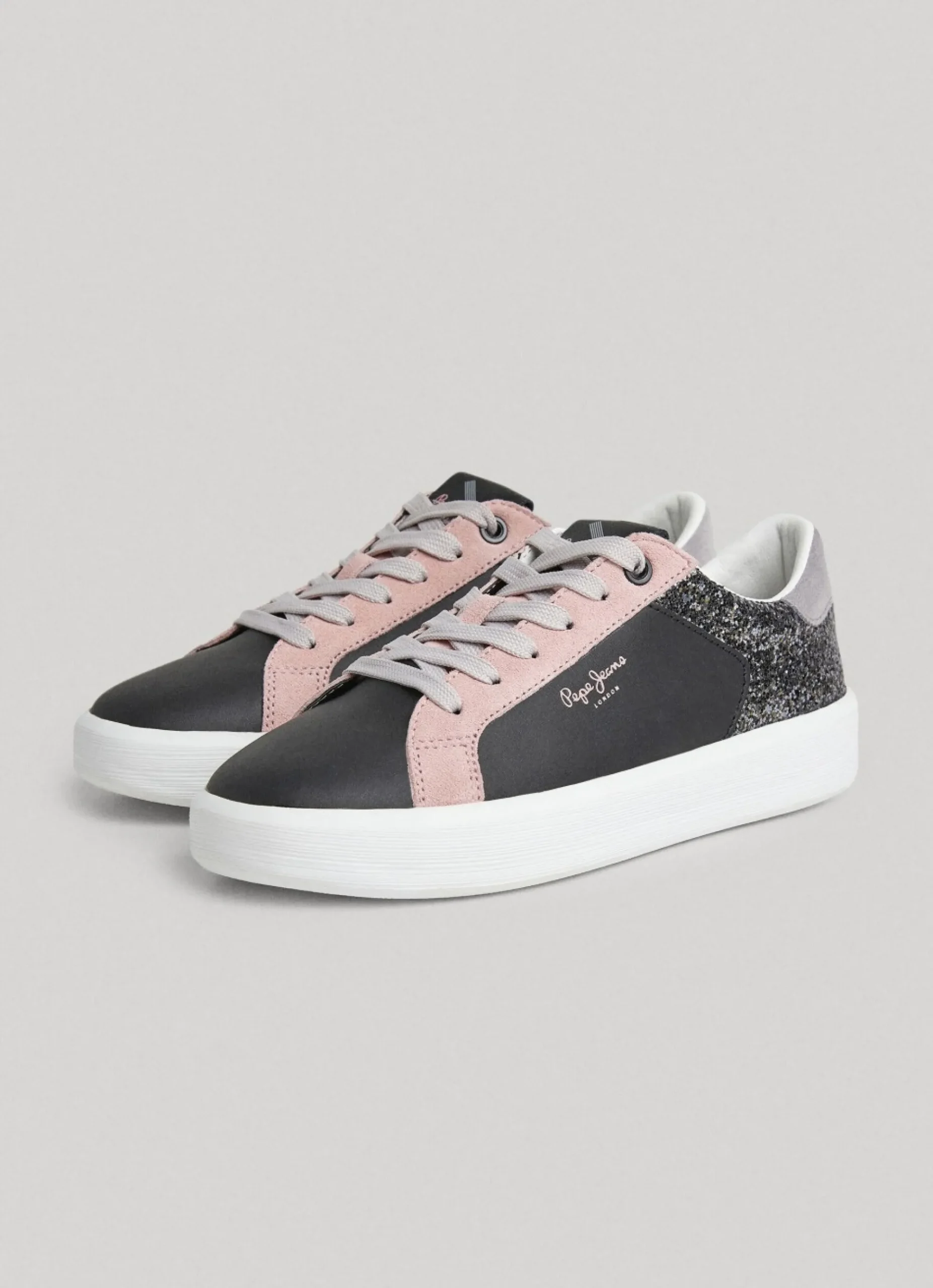 Mulher Pepe Jeans Sapatilhas>Sapatilhas Couro Dobbie Mix