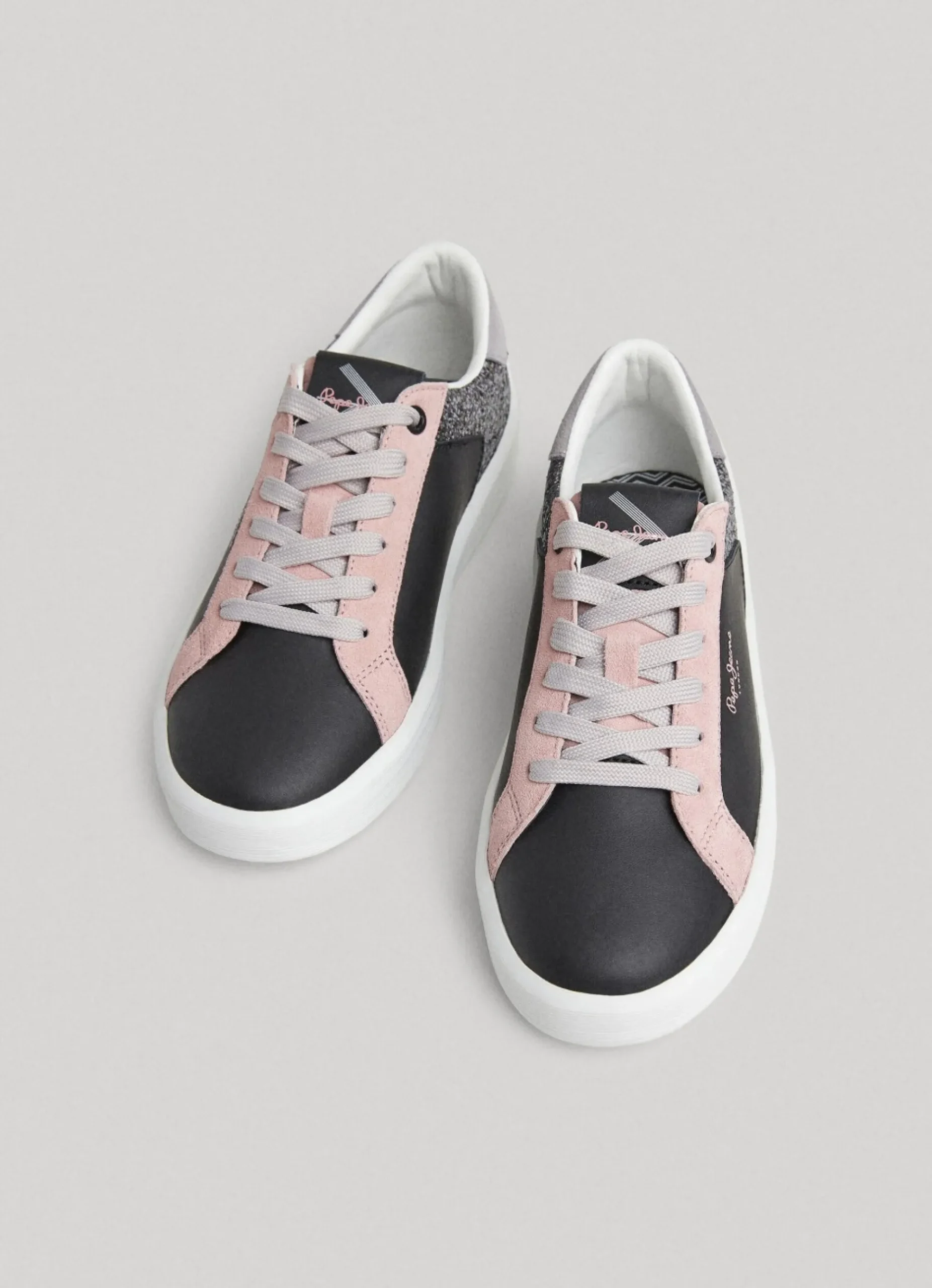 Mulher Pepe Jeans Sapatilhas>Sapatilhas Couro Dobbie Mix