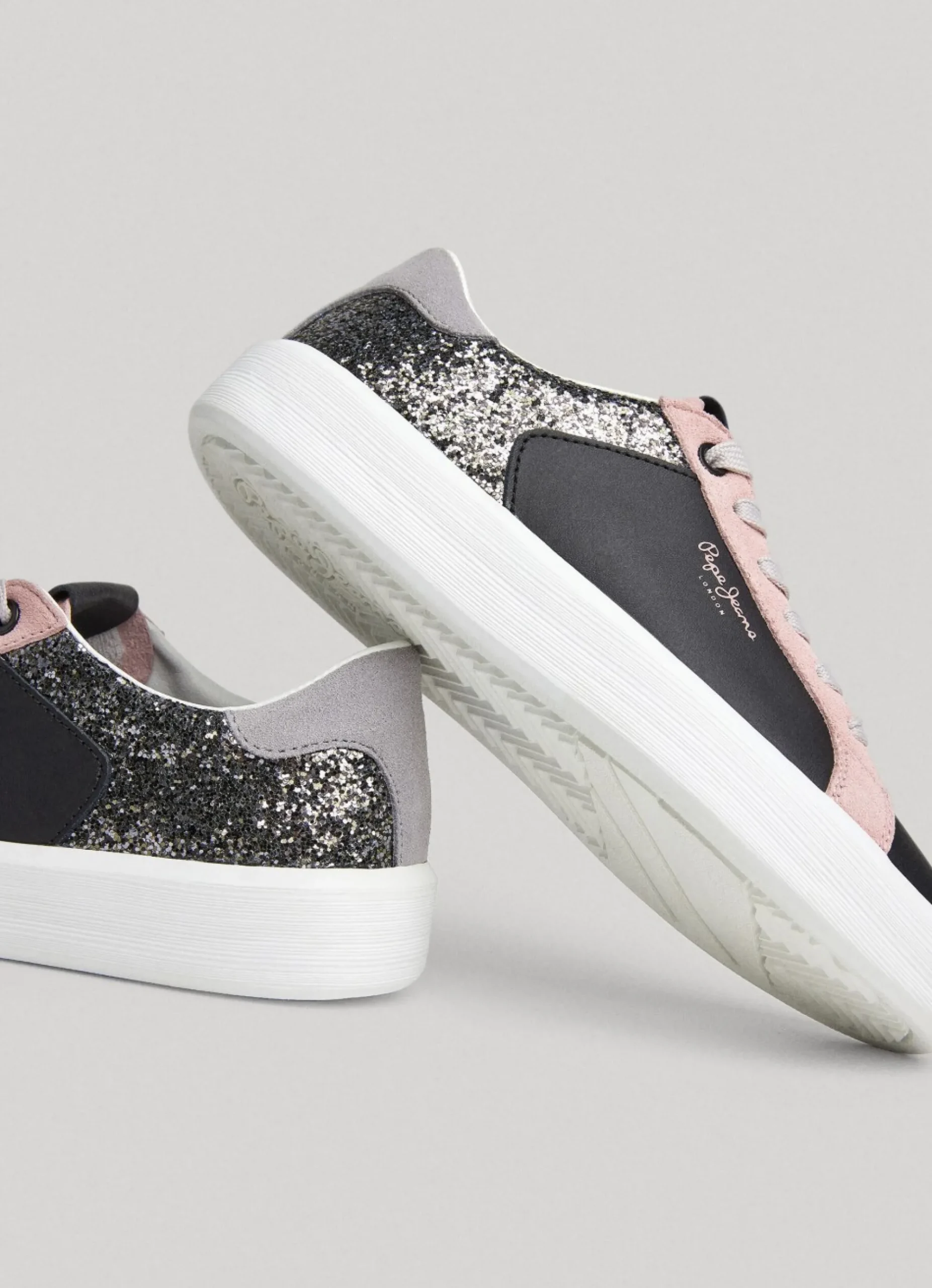 Mulher Pepe Jeans Sapatilhas>Sapatilhas Couro Dobbie Mix