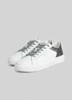 Mulher Pepe Jeans Sapatilhas>Sapatilhas Couro Dobbie Part