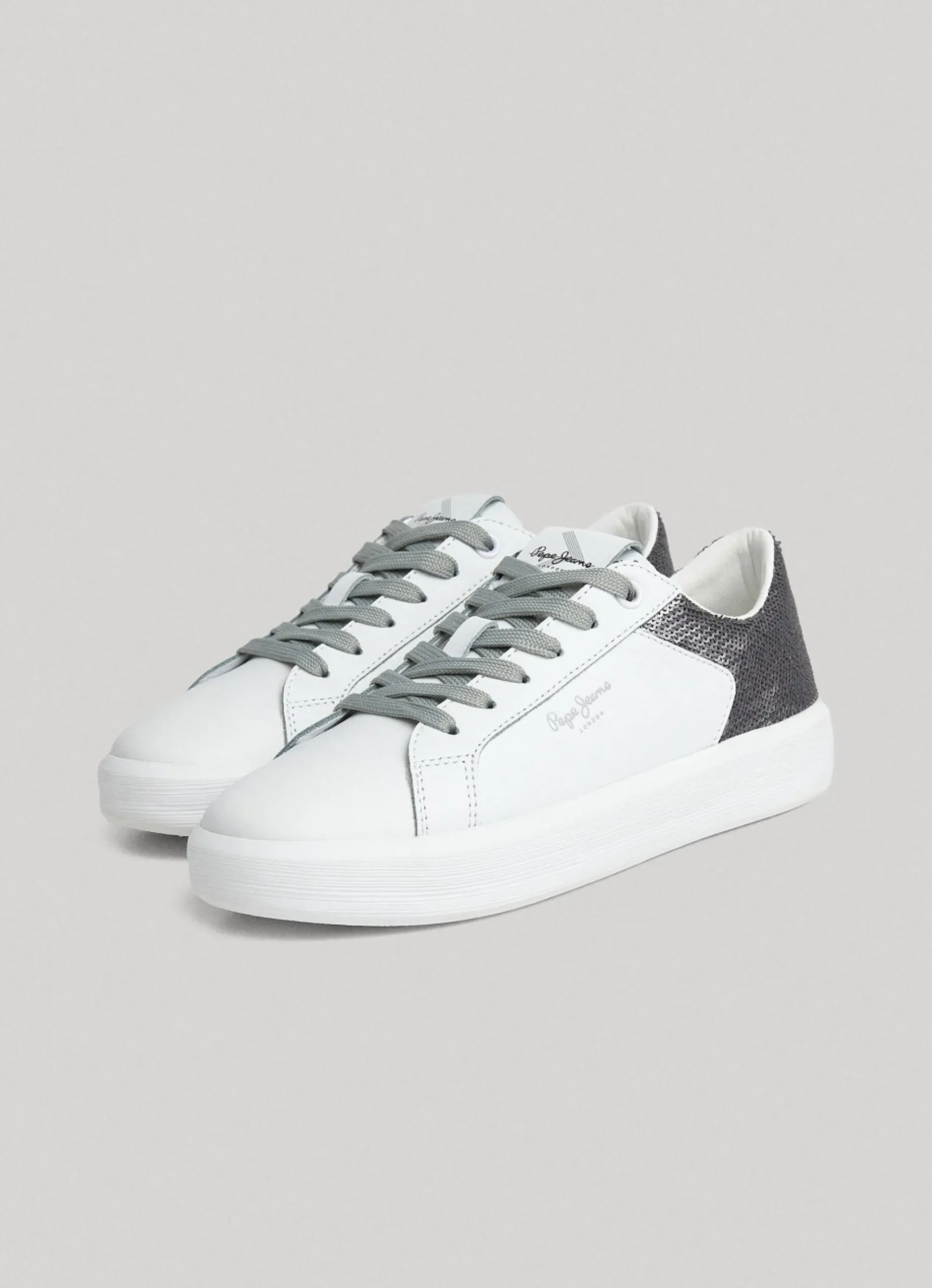 Mulher Pepe Jeans Sapatilhas>Sapatilhas Couro Dobbie Part