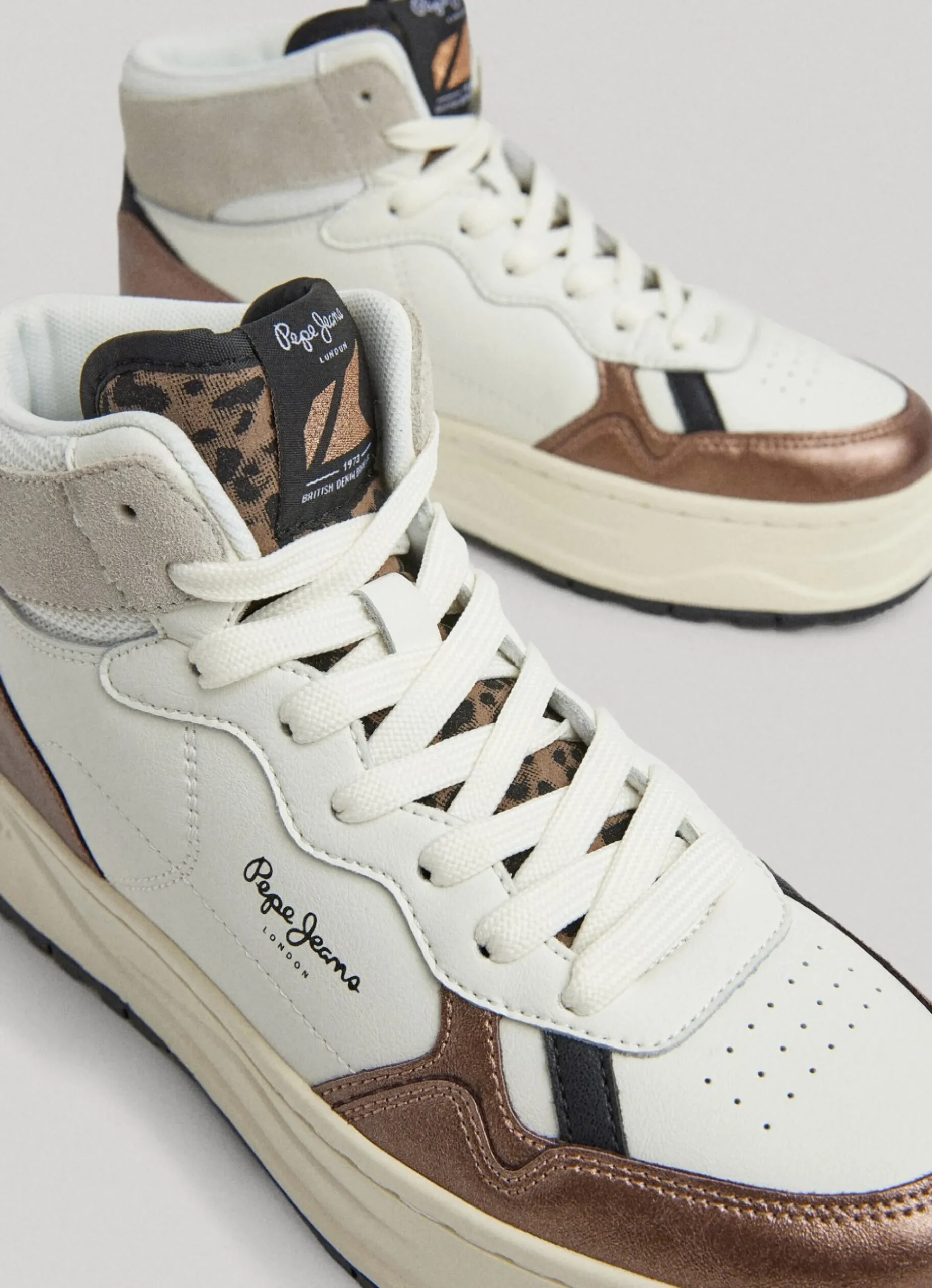 Mulher Pepe Jeans Sapatilhas>Sapatilhas Couro Kore Basket