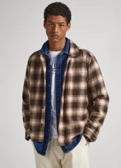 Homem Pepe Jeans Camisas>Sobrecamisa Flanela Xadrez