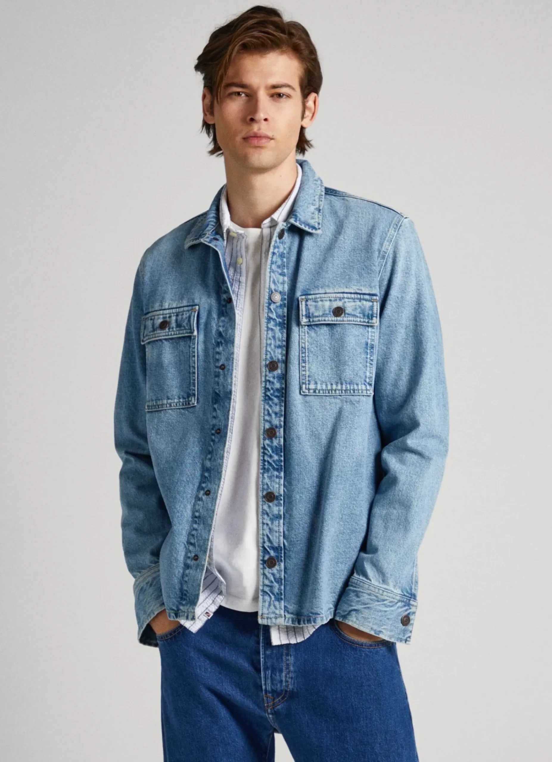 Homem Pepe Jeans Camisas>Sobrecamisa Relaxed Fit