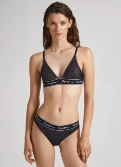 Mulher Pepe Jeans Underwear>Sutia De Malha Semi-Transparente