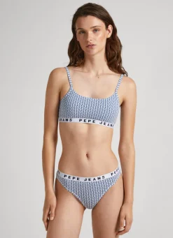 Mulher Pepe Jeans Underwear>Sutia Logo Estampado All Over