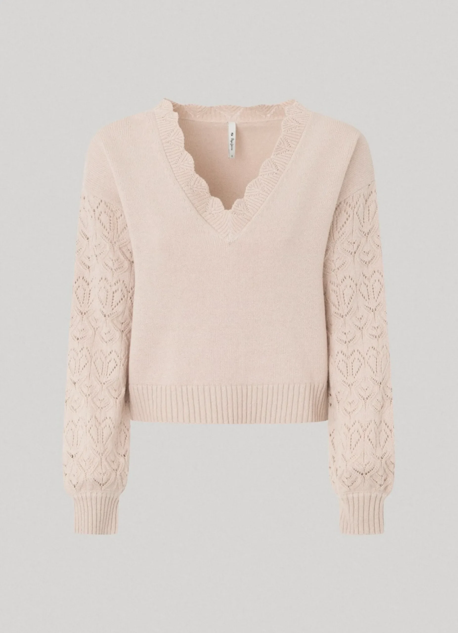 Mulher Pepe Jeans Malhas E Cardigans>Sweater Com Bordado Nas Mangas
