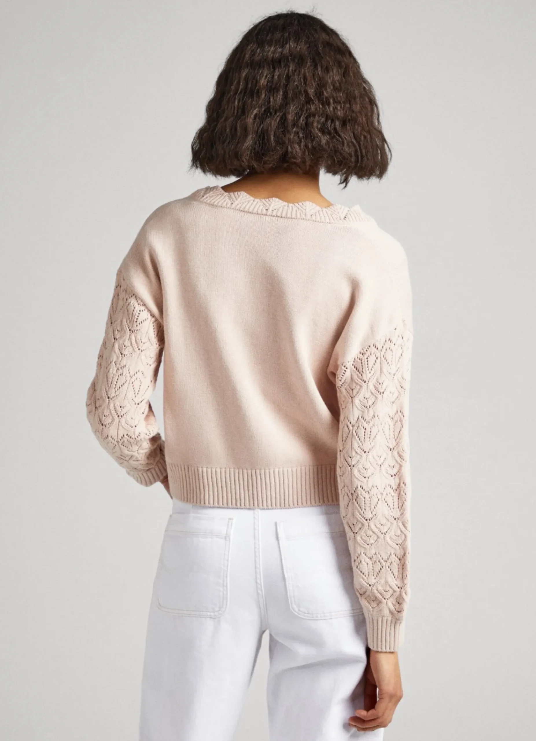 Mulher Pepe Jeans Malhas>Sweater Com Bordado Nas Mangas