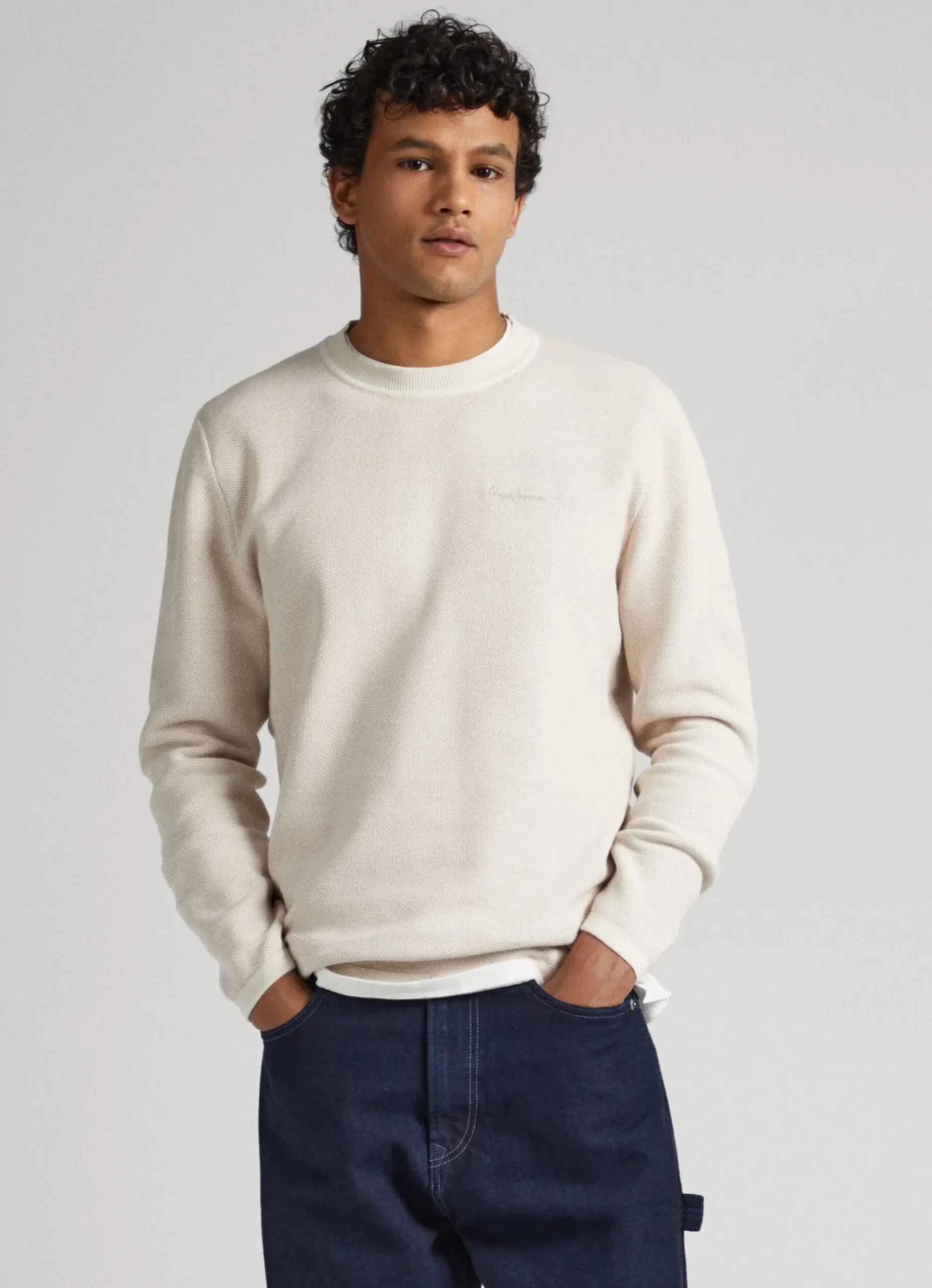 Homem Pepe Jeans Malhas>Sweater Com Logo Estampado