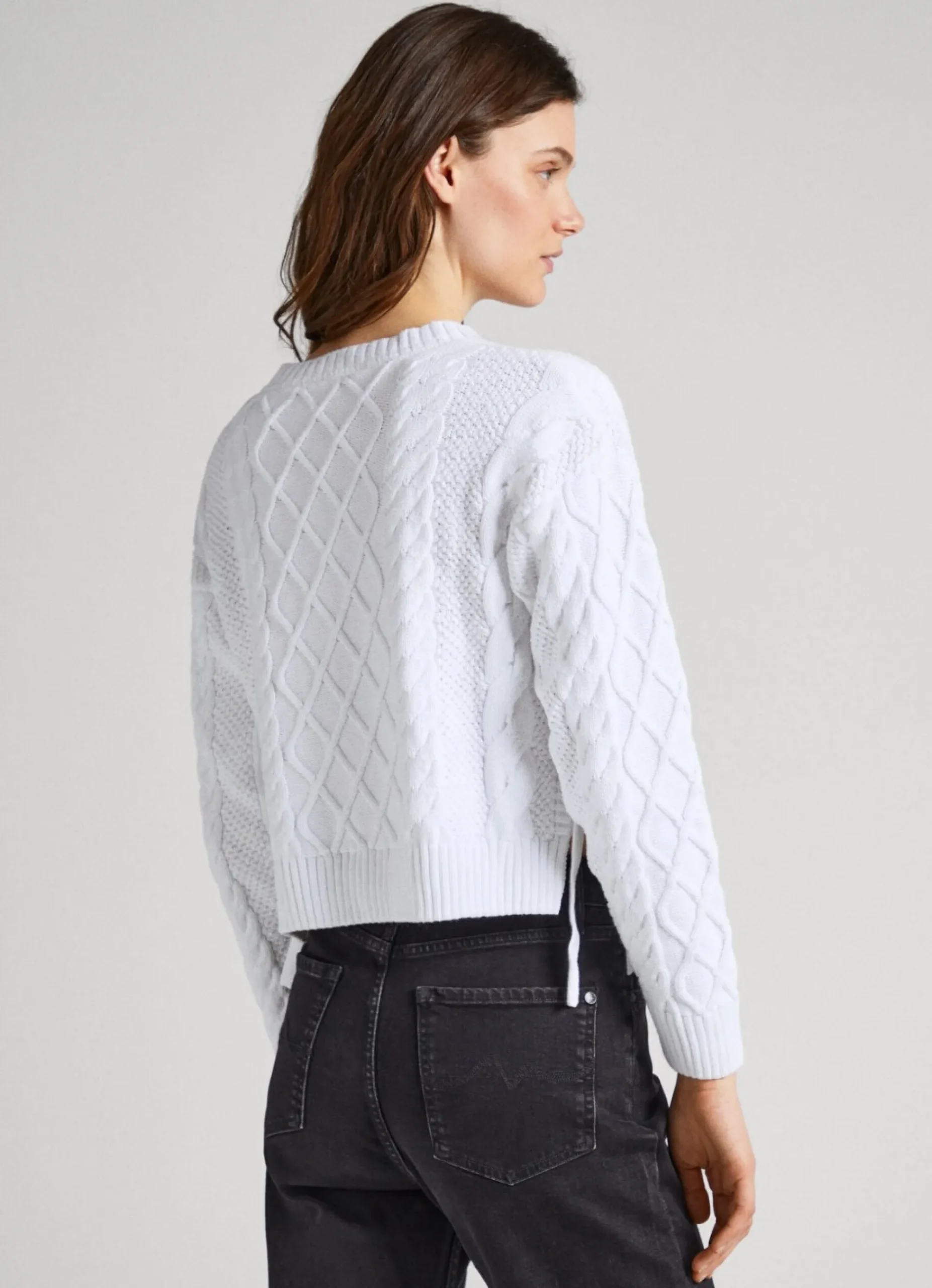 Mulher Pepe Jeans Malhas>Sweater De Malha Entrancada