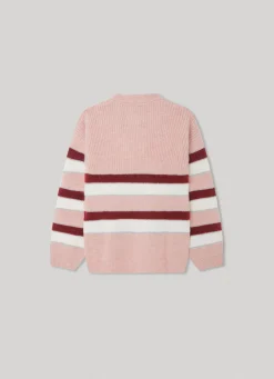 Rapariga Pepe Jeans Sweatshirts E Malhas>Sweater Decote Redondo As Riscas