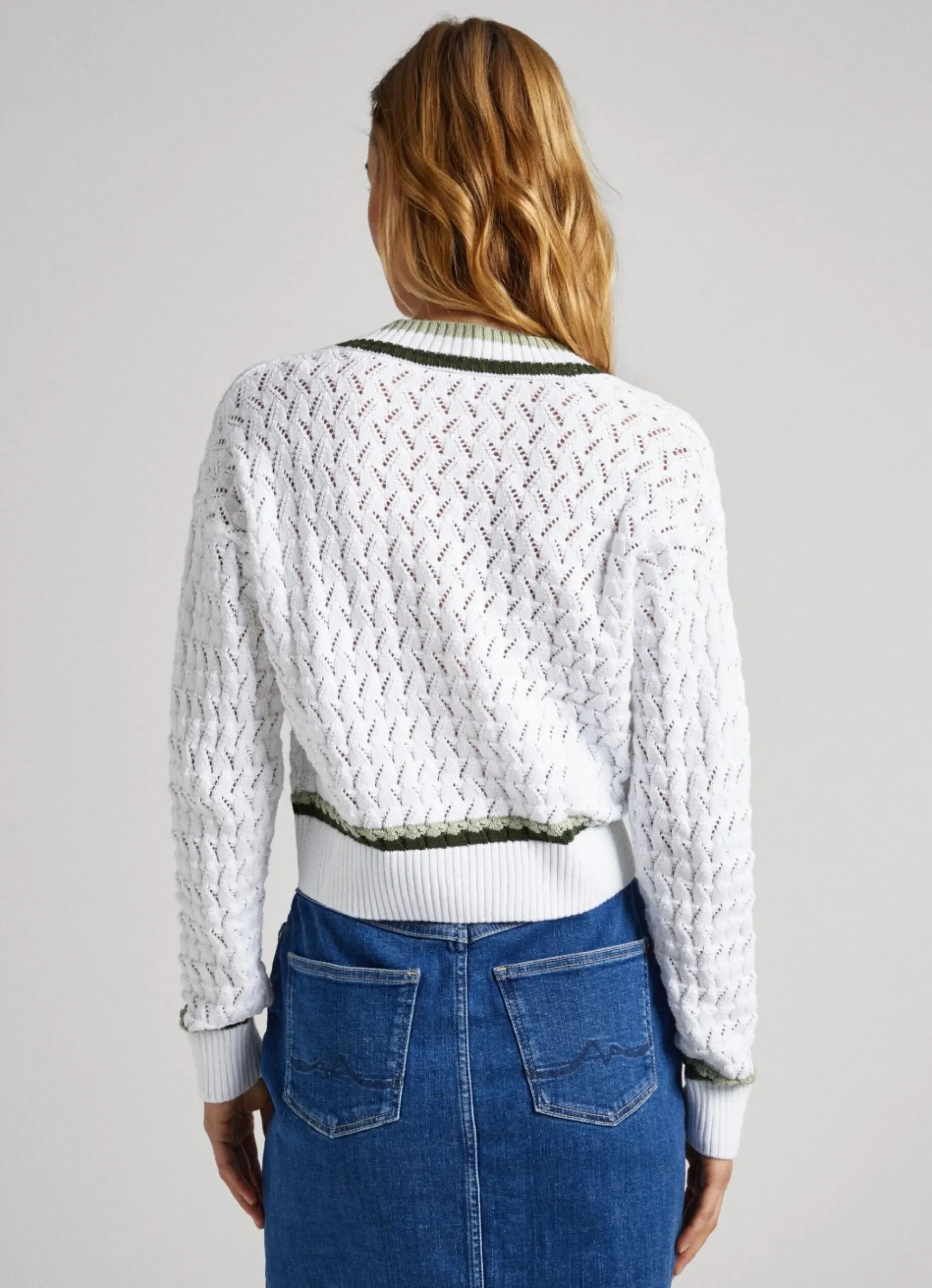 Mulher Pepe Jeans Malhas>Sweater Diamonds Openwork