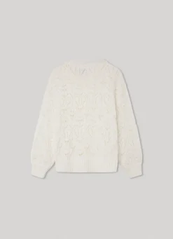 Rapariga Pepe Jeans Sweatshirts E Malhas>Sweater Gola Redonda Bordados