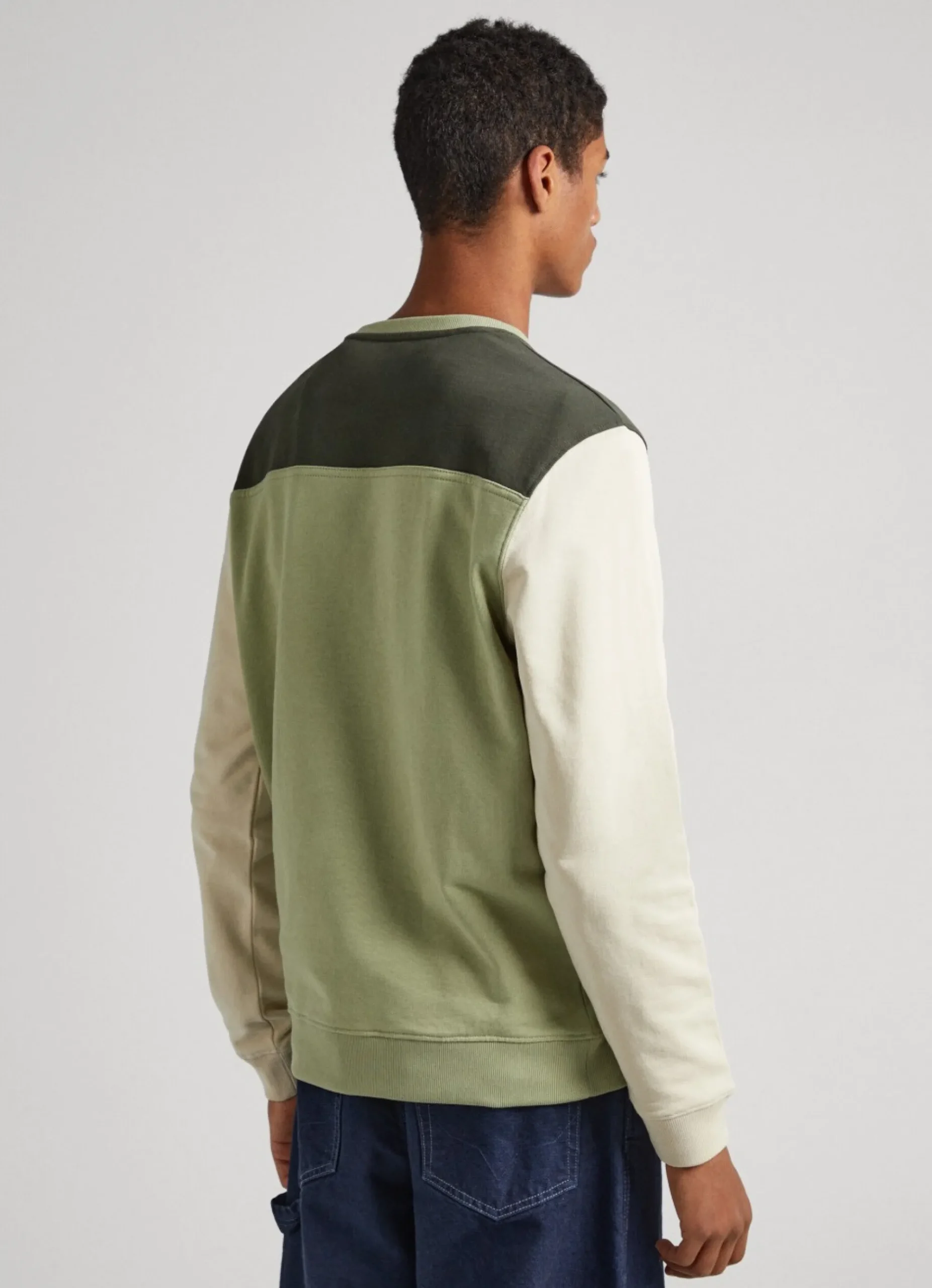 Homem Pepe Jeans Sweatshirts>Sweatshirt Algodao Color Block