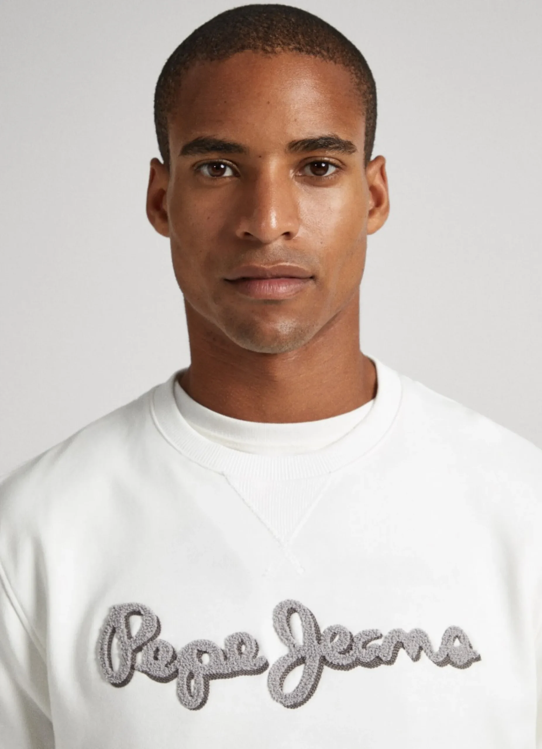 Homem Pepe Jeans Sweatshirts>Sweatshirt Algodao Com Logo Bordado