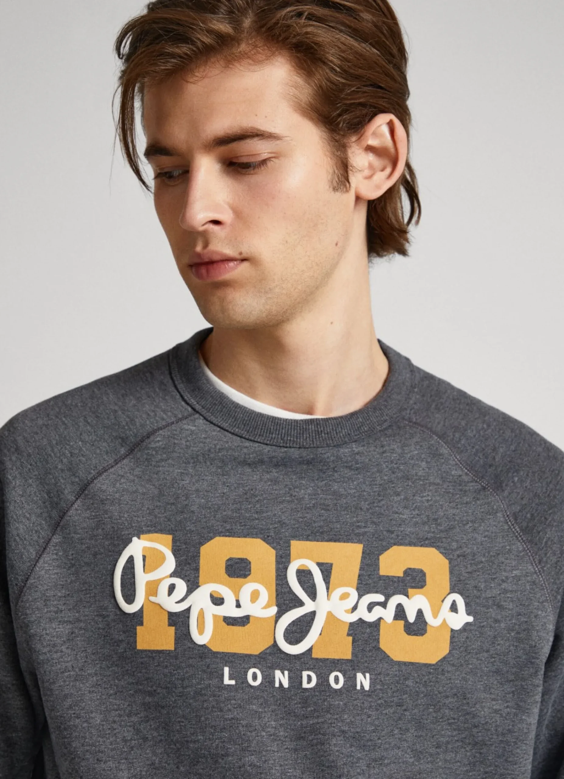 Homem Pepe Jeans Sweatshirts>Sweatshirt Algodao Logo Estampado