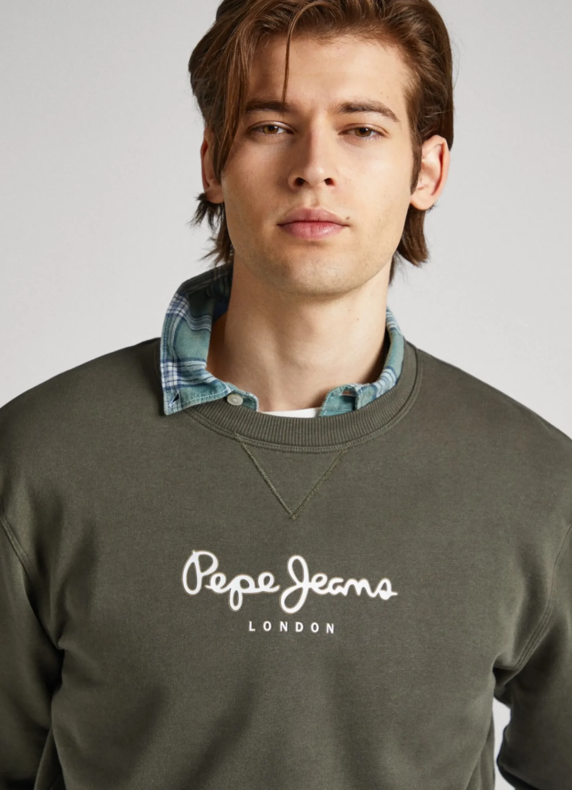 Homem Pepe Jeans Sweatshirts>Sweatshirt Algodao Logo Estampado